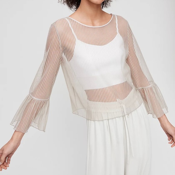 Aritzia Tops - Aritzia Babaton Mesh Humbert blouse size small